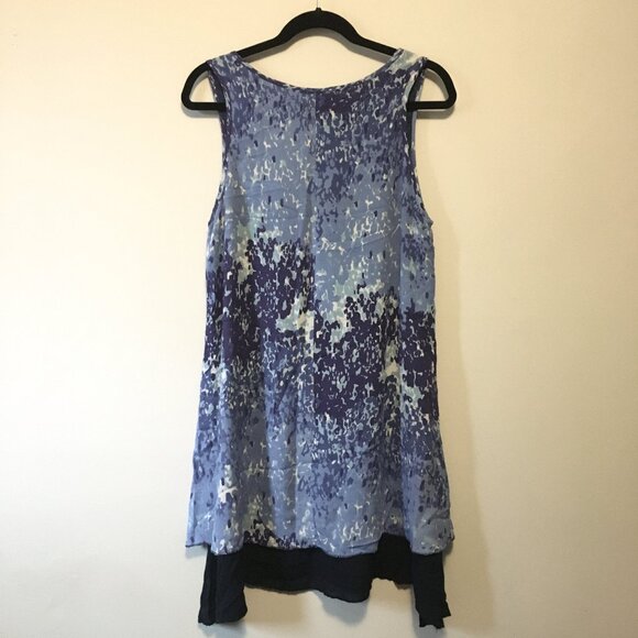 Papa Vancouver Womens Flowy Bi-layer Sleeveless Rayon Boho Dress - M - Picture 4 of 15
